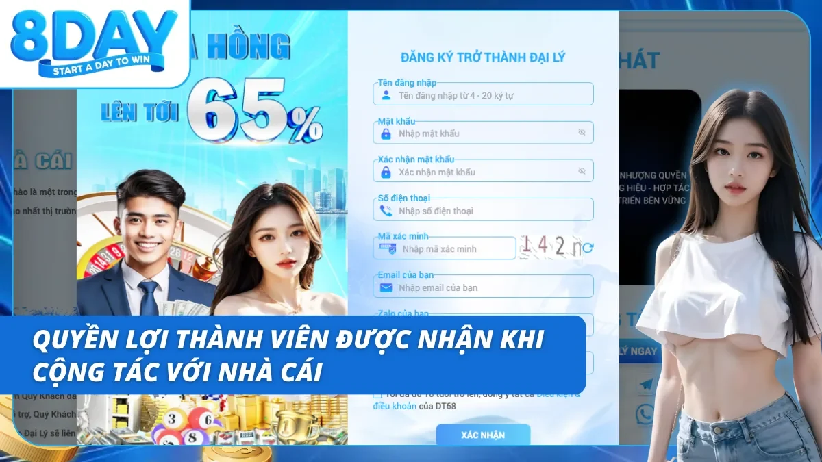 Cộng tác với nhà cái và hưởng các đặc quyền bất tận