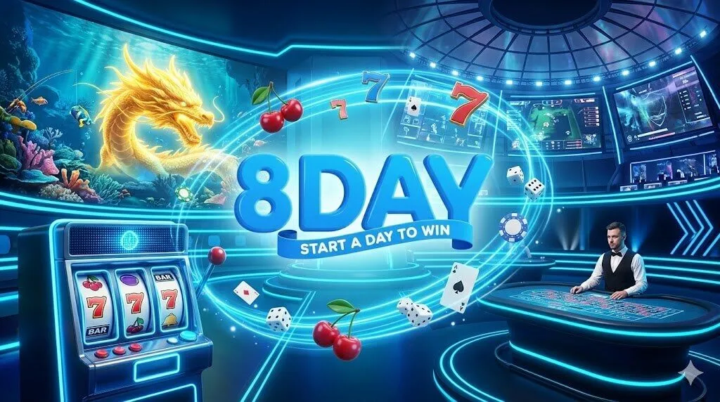 Kho game cá cược đẳng cấp tại 8Day: Nổ hũ, Bắn cá, Casino