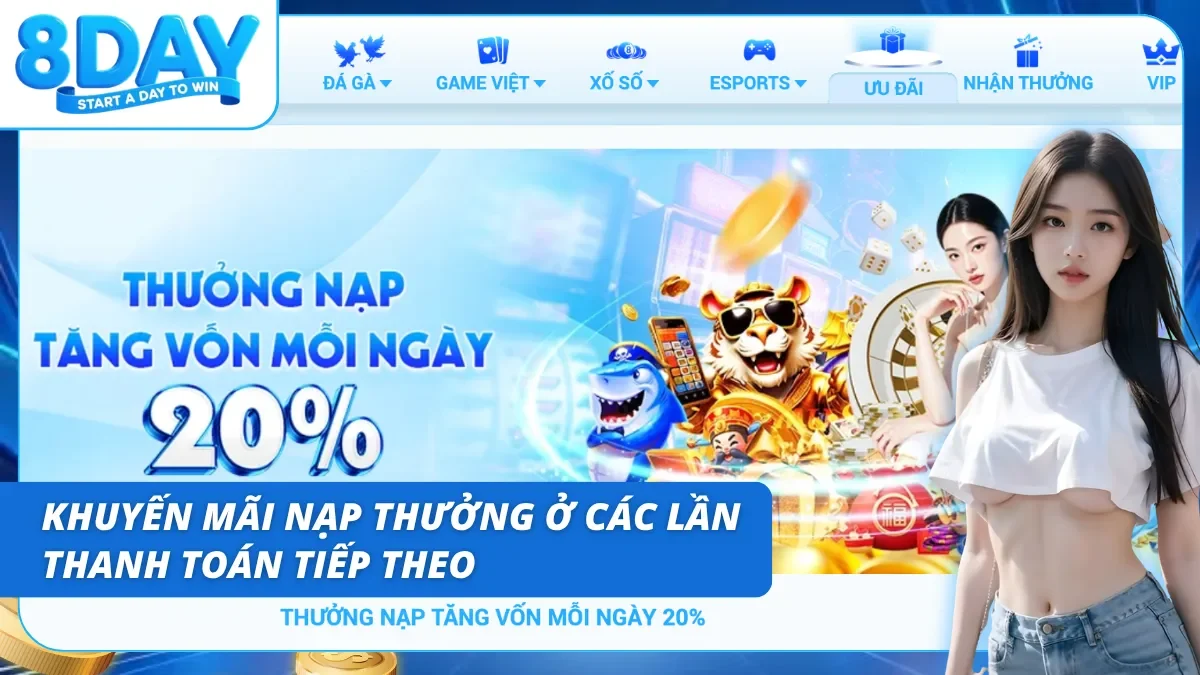 Quà tặng cho hội viên thường xuyên nạp vào nhà cái